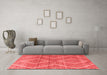 Modern Red Washable Rugs