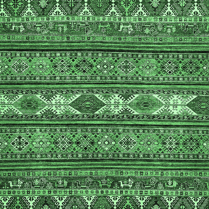 Machine Washable Abstract Emerald Green Modern Area Rugs, wshabs523emgrn