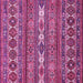 Square Abstract Pink Modern Rug, abs523pnk