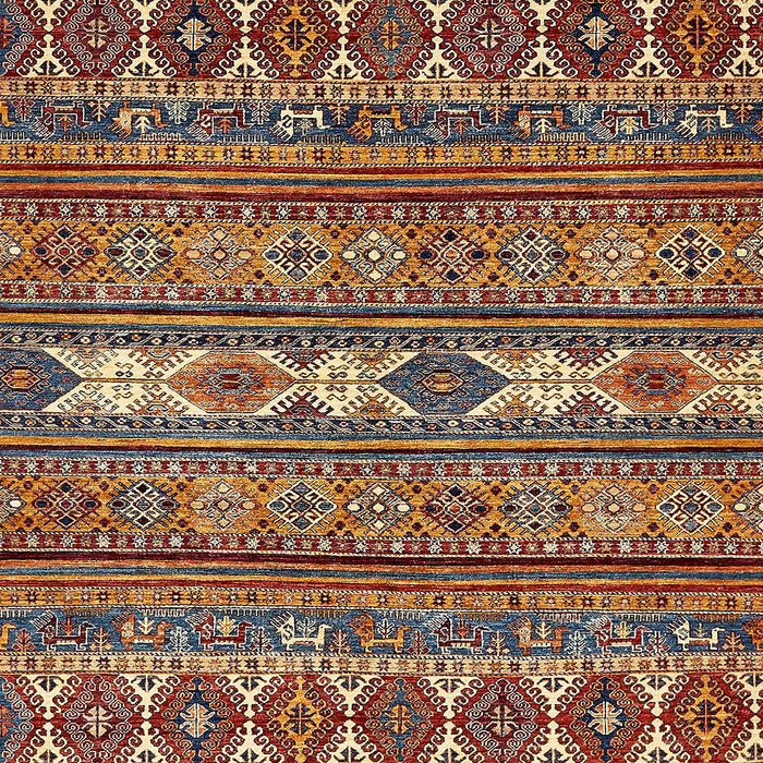 Abstract Red Modern Rug, abs523