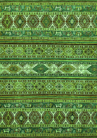 Abstract Green Modern Rug, abs523grn