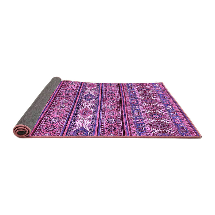 Sideview of Abstract Purple Modern Rug, abs523pur