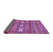 Sideview of Abstract Purple Modern Rug, abs523pur