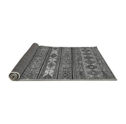 Sideview of Abstract Gray Modern Rug, abs523gry
