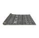 Sideview of Abstract Gray Modern Rug, abs523gry