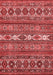 Abstract Red Modern Area Rugs