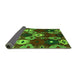 Sideview of Abstract Green Modern Rug, abs5240grn