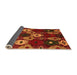 Sideview of Abstract Orange Modern Rug, abs5240org