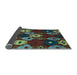 Sideview of Abstract Light Blue Modern Rug, abs5240lblu