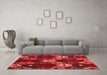 Modern Red Washable Rugs