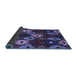 Sideview of Abstract Blue Modern Rug, abs5240blu