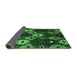 Sideview of Abstract Emerald Green Modern Rug, abs5240emgrn