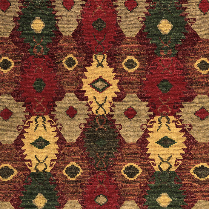 Machine Washable Abstract Brown Modern Rug, wshabs5240brn