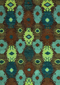 Abstract Turquoise Modern Rug, abs5240turq