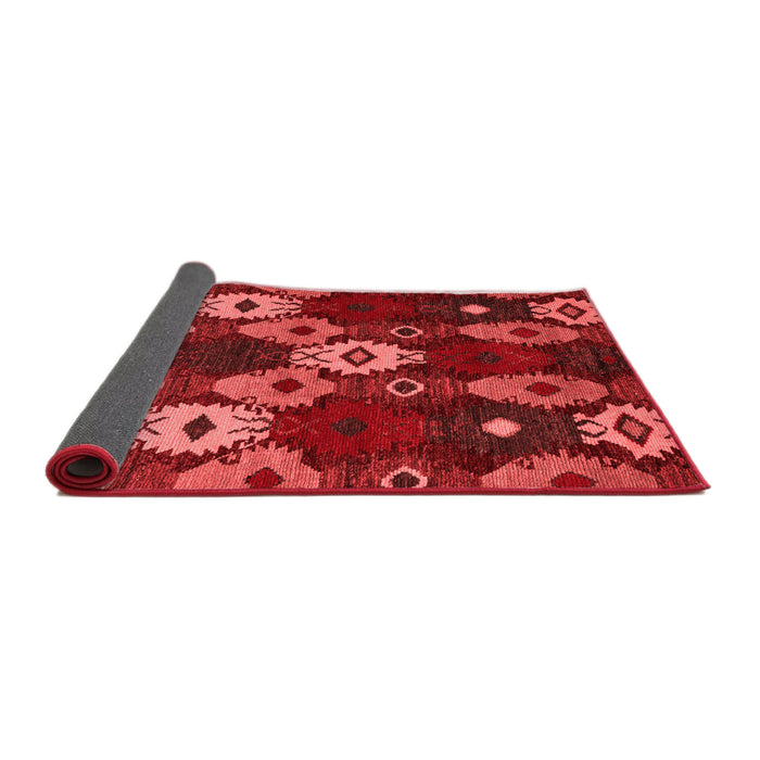 Abstract Red Modern Area Rugs