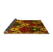 Sideview of Abstract Yellow Modern Rug, abs5240yw