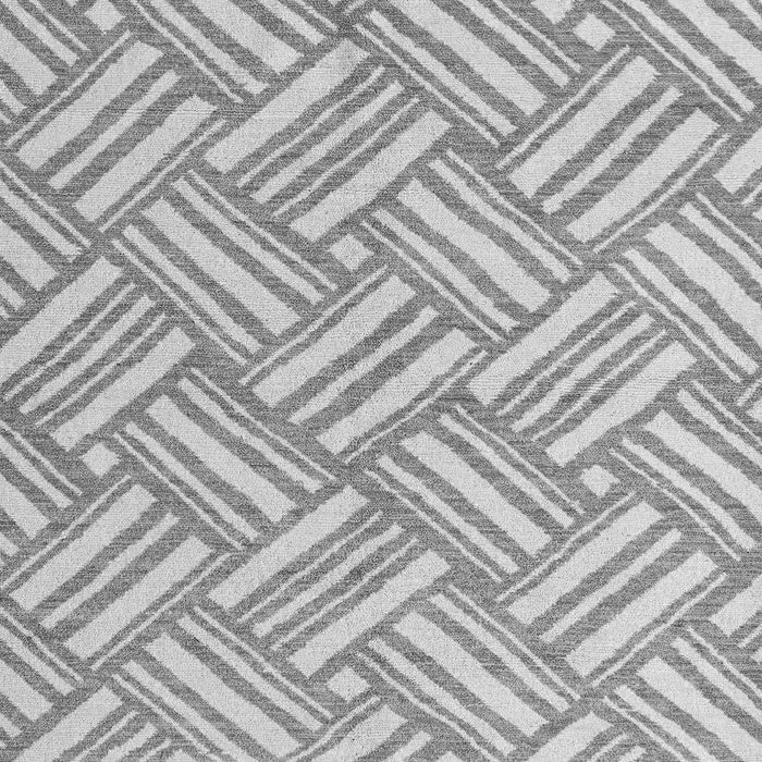 Machine Washable Abstract Gray Modern Rug, wshabs5241gry