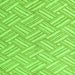 Square Abstract Green Modern Rug, abs5241grn