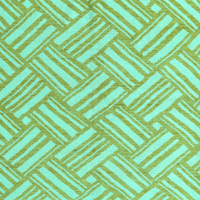 Machine Washable Abstract Turquoise Modern Area Rugs, wshabs5241turq