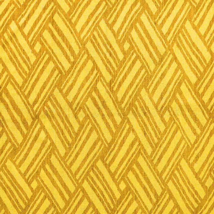 Square Machine Washable Abstract Yellow Modern Rug, wshabs5241yw