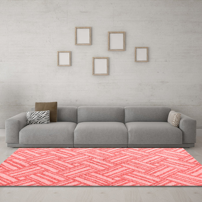 Modern Red Washable Rugs