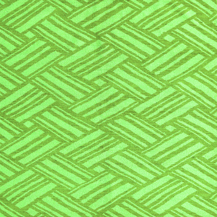 Square Machine Washable Abstract Green Modern Area Rugs, wshabs5241grn