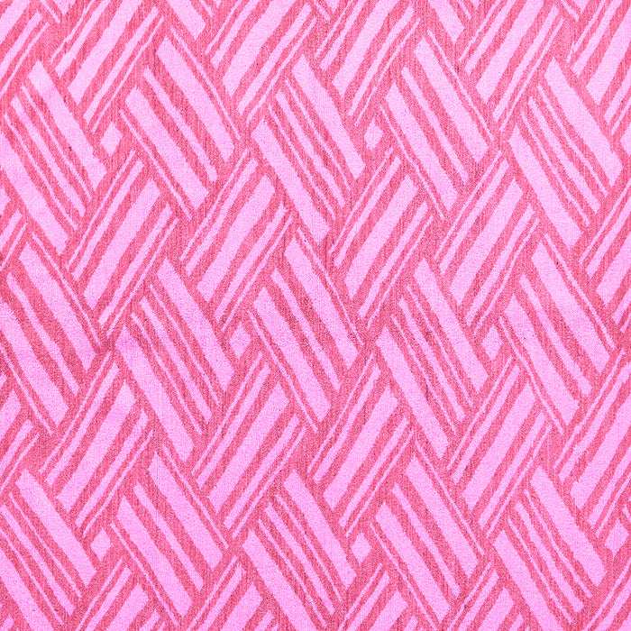 Square Machine Washable Abstract Pink Modern Rug, wshabs5241pnk