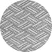 Round Abstract Gray Modern Rug, abs5241gry