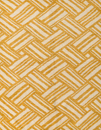 Machine Washable Abstract Dark Orange Rug, wshabs5241