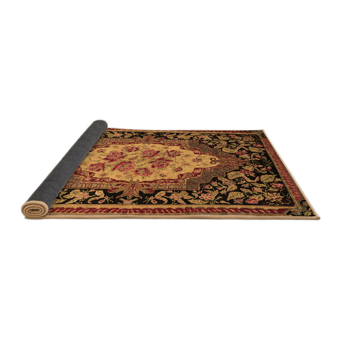 Sideview of Medallion Brown French Rug, abs5242brn