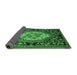 Sideview of Medallion Emerald Green French Rug, abs5242emgrn