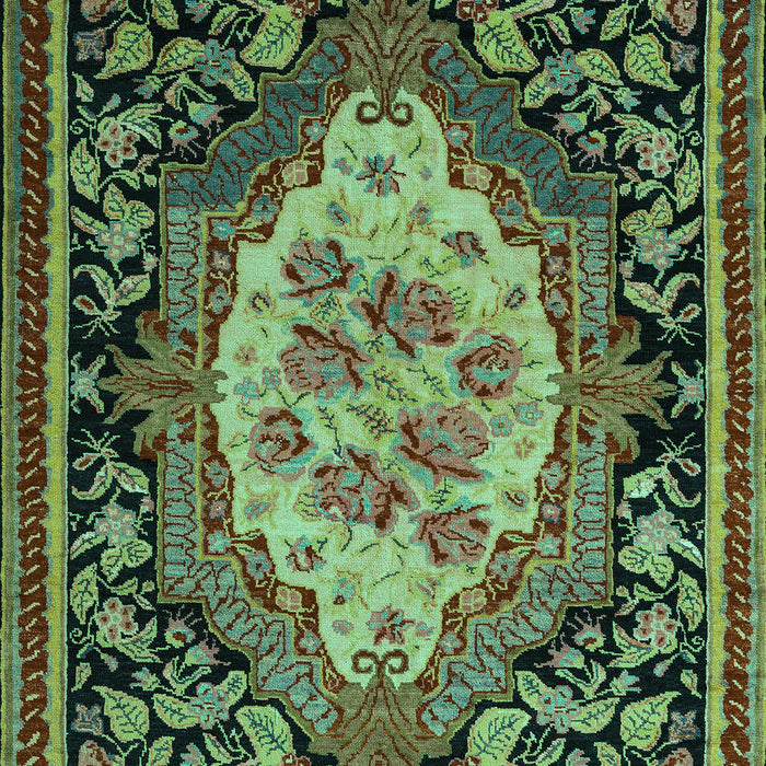 Medallion Turquoise French Rug, abs5242turq