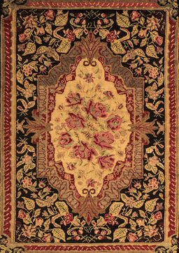 Medallion Brown French Rug, abs5242brn