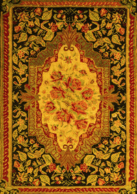 Medallion Yellow French Rug, abs5242yw