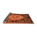 Sideview of Medallion Orange French Rug, abs5242org