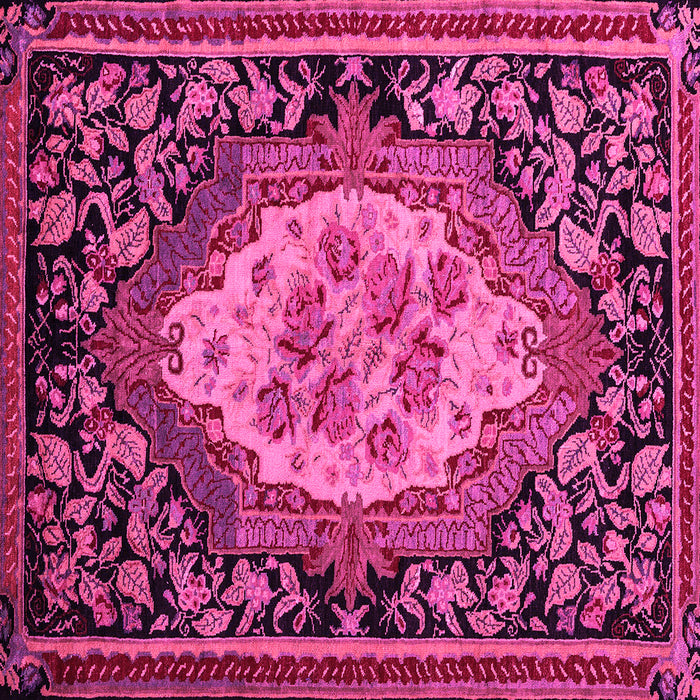 Square Medallion Pink French Rug, abs5242pnk