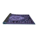 Sideview of Medallion Blue French Rug, abs5242blu