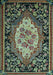 Medallion Light Blue French Rug, abs5242lblu