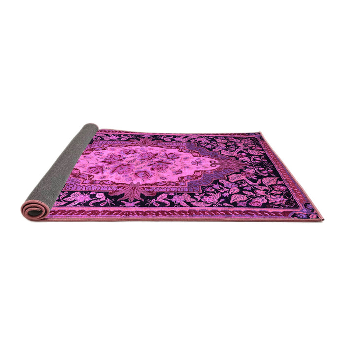 Sideview of Medallion Purple French Rug, abs5242pur