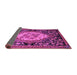 Sideview of Medallion Purple French Rug, abs5242pur