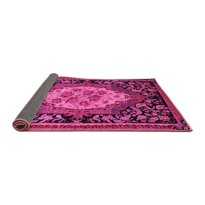 Sideview of Medallion Pink French Rug, abs5242pnk