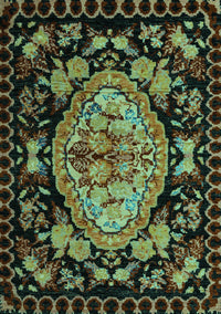 Medallion Turquoise French Rug, abs5243turq