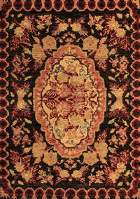 Medallion Brown French Rug, abs5243brn