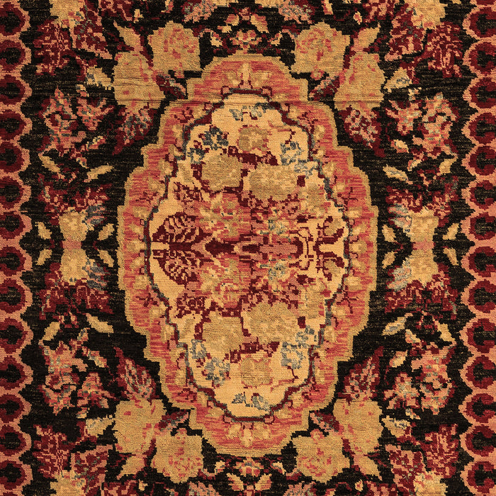Medallion Brown French Rug, abs5243brn