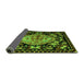 Sideview of Medallion Green French Rug, abs5243grn