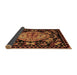 Sideview of Medallion Brown French Rug, abs5243brn