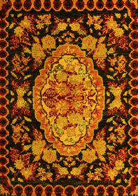 Medallion Yellow French Rug, abs5243yw