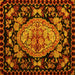 Square Medallion Yellow French Rug, abs5243yw