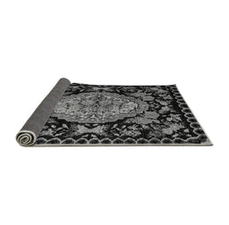 Sideview of Medallion Gray French Rug, abs5243gry