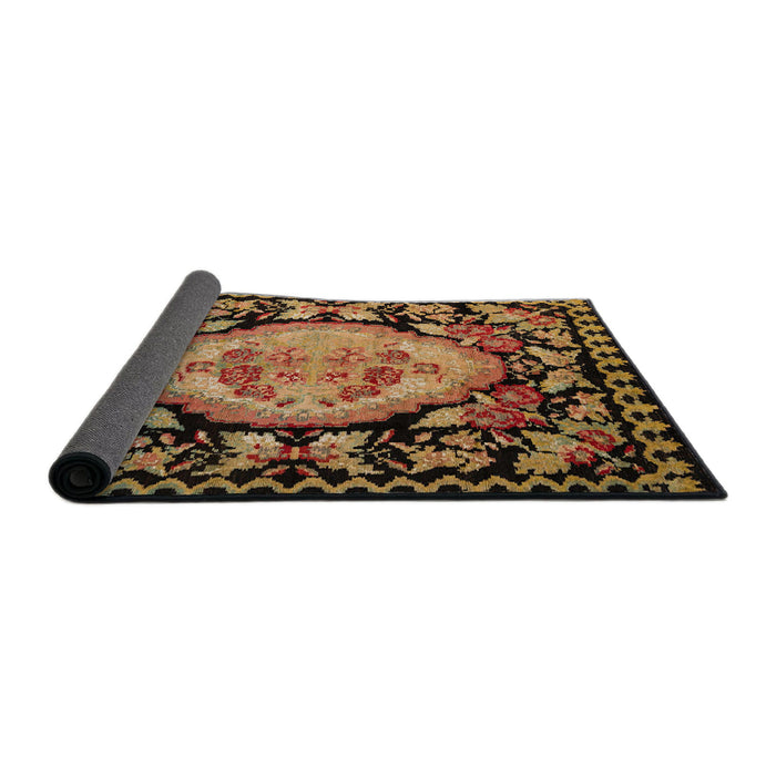 Sideview of Abstract Red Medallion Rug, abs5244